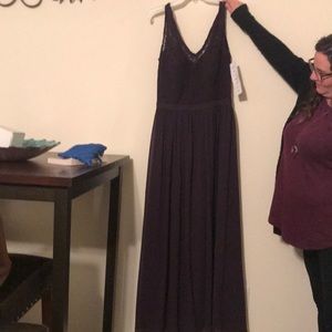 Size 18 never been worn Bill Levkoff plum dress.